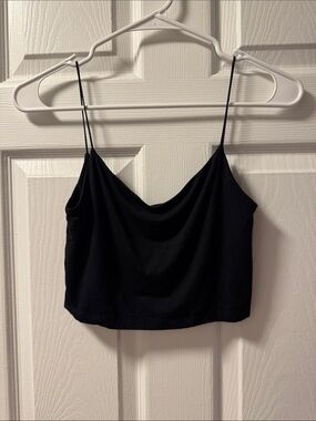Wilfred Women’s Black Cowl Neck Spaghetti Strap Camisole